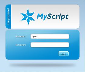 jQuery-Login Screenshot