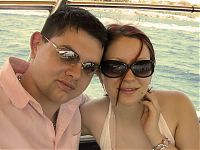 Dani und ich auf ner Bootstour auf Rhodos