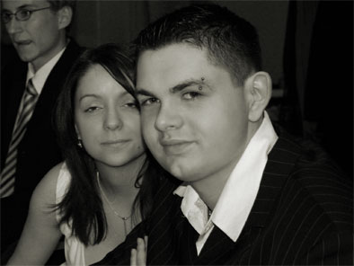 Daniela und Christian auf der Hochzeit von Anja und Christian